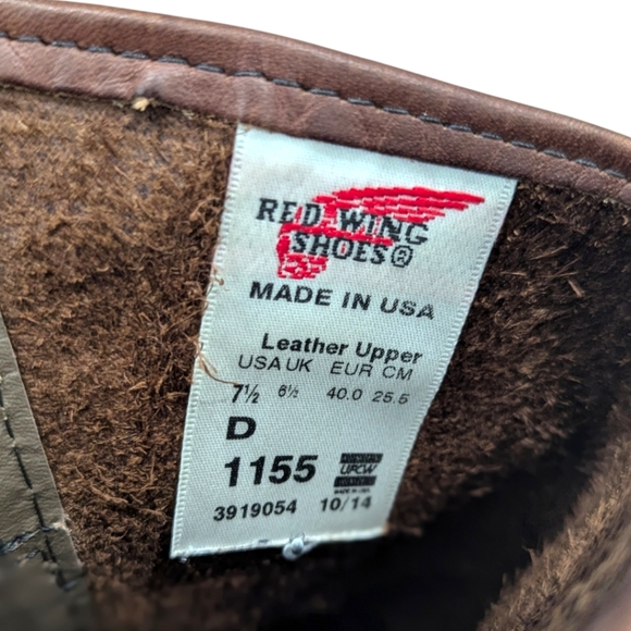 sold Don't Buy Red Wing Shoes 1155 Pecco Nail seat 7.5 Soft Toe Pull-On Boot - Picture 13 of 15